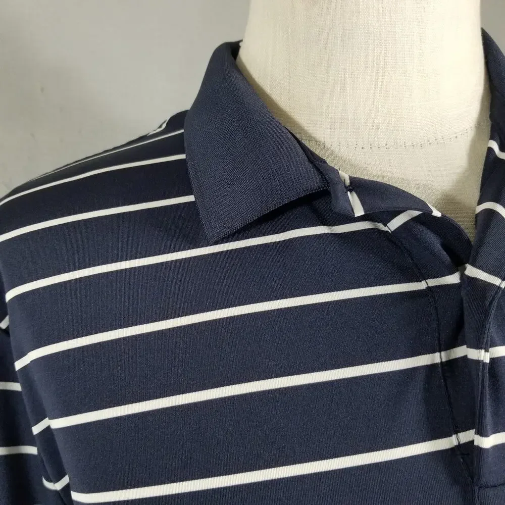 RLX Ralph Lauren Golf Polo Shirt‎ Mens XL Blue US Open Dri Fit Stretch